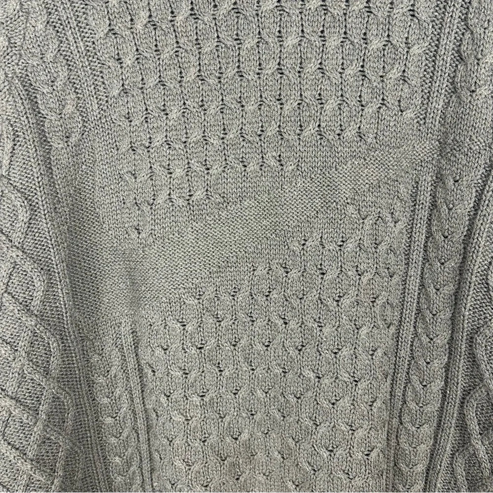 Nike Men's Swoosh Cable Knit Turtleneck Sweater Army Green sz S Athleisure - Picture 2 of 10